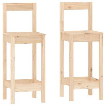 3 Piece Bar Set - Solid Wood Pine | Buy Online at Hipomarket