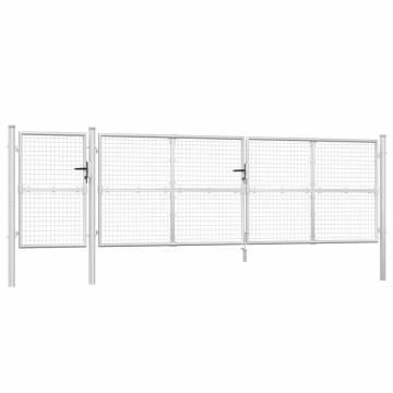 Mesh Garden Gate Silver - Durable Galvanised Steel 500x175 cm