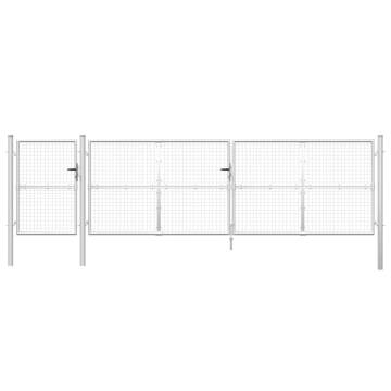 Mesh Garden Gate Silver - Durable Galvanised Steel 500x175 cm