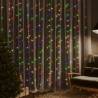 LED Curtain Fairy Lights 3x3m - 300 Colourful LED Lights