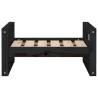 Stylish Black Dog Bed - Solid Pine Wood | 55.5x45.5x28 cm