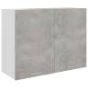 Hanging Cabinet Concrete Grey 80x31x60 cm Engineered Wood Colour concrete grey Quantity in Package 1 Model hanging cabinet 80 cm Number of 