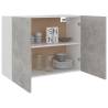 Hanging Cabinet Concrete Grey 80x31x60 cm - Modern Storage