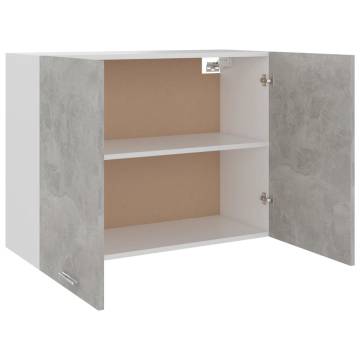 Hanging Cabinet Concrete Grey 80x31x60 cm - Modern Storage