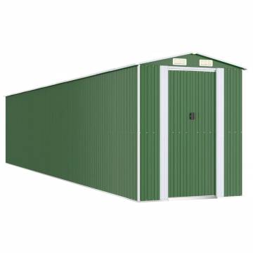 Durable Garden Shed Green - 192x1021x223 cm Galvanised Steel