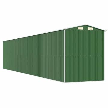 Durable Garden Shed Green - 192x1021x223 cm Galvanised Steel