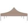 Party Tent Roof 6x3 m Taupe - Durable & UV Resistant