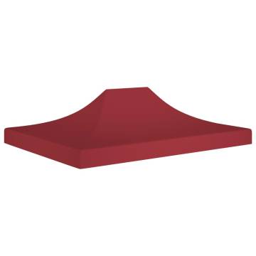 Burgundy Party Tent Roof 4.5x3 m - Durable & UV Resistant