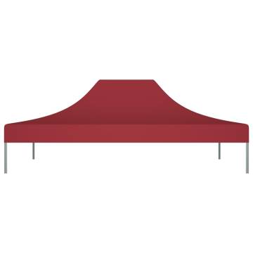 Burgundy Party Tent Roof 4.5x3 m - Durable & UV Resistant