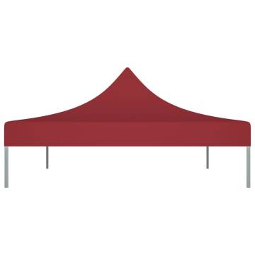 Burgundy Party Tent Roof 4.5x3 m - Durable & UV Resistant