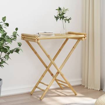 Folding Tray Table 70.5x42.5 cm Bamboo - Stylish & Portable