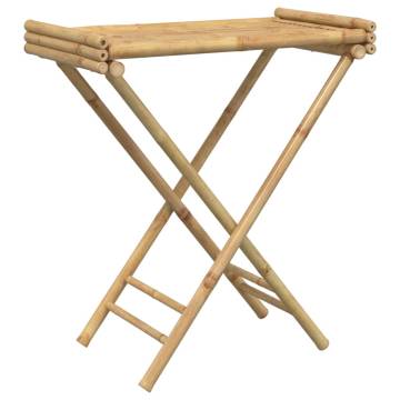 Folding Tray Table 70.5x42.5 cm Bamboo - Stylish & Portable