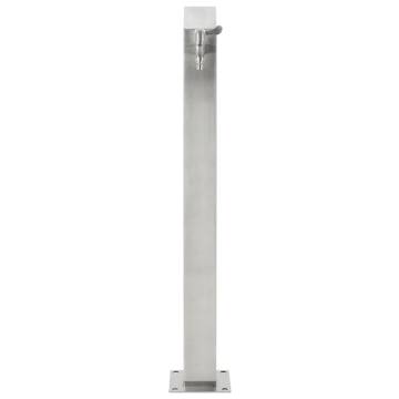 Garden Water Column Stainless Steel Square 95 cm | HipoMarket