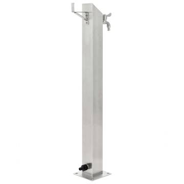 Garden Water Column Stainless Steel Square 95 cm | HipoMarket