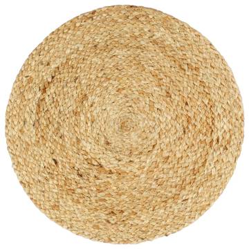 Handmade Jute Placemats - Set of 4 | 38 cm Round Natural