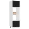 Microwave Cabinet Black 60x57x207 cm | Stylish Storage Solution