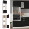 Microwave Cabinet Black 60x57x207 cm | Stylish Storage Solution