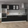 Microwave Cabinet Black 60x57x207 cm | Stylish Storage Solution