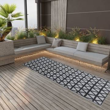 Stylish Outdoor Rug Black 80x250 cm - Perfect for Any Space