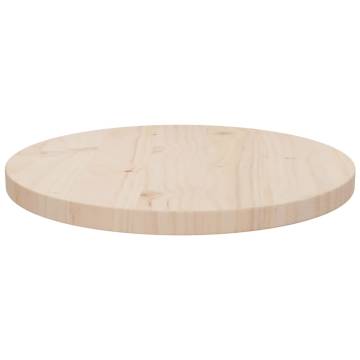 Solid Pine Wood Table Top Ø40x2.5 cm - Durable & Versatile