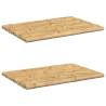 Bamboo Bath Mats 2 pcs - Natural Wellness for Your Bathroom