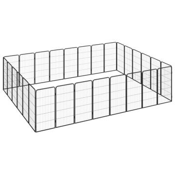 28-Panel Dog Playpen | Durable Powder-Coated Steel - HipoMarket