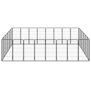 28-Panel Dog Playpen | Durable Powder-Coated Steel - HipoMarket