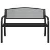 Garden Bench 119 cm Black Steel - Stylish Outdoor Seating