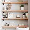 Wall Shelf 80x10x6 cm Untreated Solid Wood Oak Colour natural Size 80 x 10 x 6 cm Quantity in Package 1 Number of Pieces 