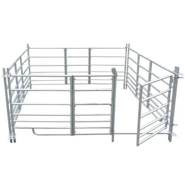 Galvanised Steel 4-Panel Sheep Pen - 183 x 183 cm