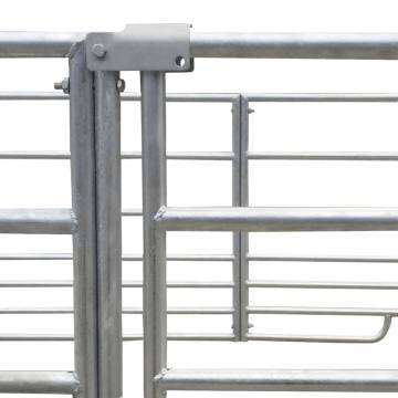 Galvanised Steel 4-Panel Sheep Pen - 183 x 183 cm