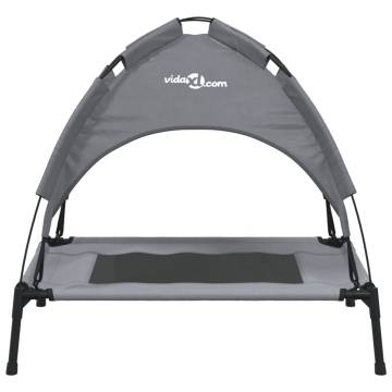 Dog Bed with Canopy - Anthracite Oxford Fabric & Steel