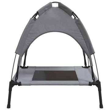 Dog Bed with Canopy - Anthracite Oxford Fabric & Steel