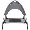 Dog Bed with Canopy - Anthracite Oxford Fabric & Steel