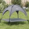 Dog Bed with Canopy Anthracite Oxford Fabric and Steel Size 90 x 81 x 81 cm 