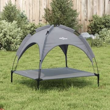 Dog Bed with Canopy - Anthracite Oxford Fabric & Steel