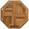 Octagonal Solid Wood Teak Table Top - 40x40 cm | Hipo Market