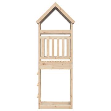 Buy Solid Wood Pine Play Tower - 85x52.5x265 cm