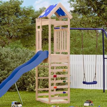 Play Tower with Rockwall - Solid Pinewood | Hipomarket UK