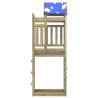 Play Tower with Rockwall - Eco-Friendly Pine Wood | HipoMarket