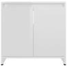 High Gloss White Bathroom Cabinet 60x33x61 cm - Hipo Market