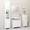 High Gloss White Bathroom Cabinet 60x33x61 cm - Hipo Market