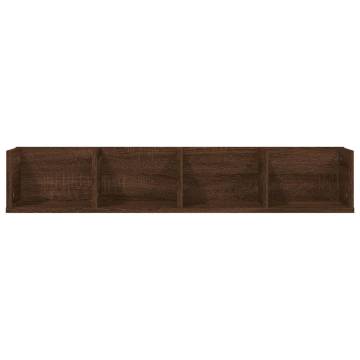 CD Wall Shelf Brown Oak - Stylish & Practical Storage Solution