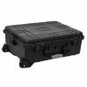 Wheeled Flight Case Black 63x50x23 cm - Durable Protection