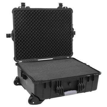 Wheeled Flight Case Black 63x50x23 cm - Durable Protection