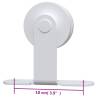 Sliding Door Hardware Kit 183cm - Durable Steel - White