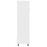 Microwave Cabinet High Gloss White - 60x57x207 cm