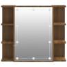 LED Mirror Cabinet in Brown Oak | Trendy Storage Solution