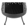 RedFire Garden Fireplace Napa Black - Stylish & Modern Design