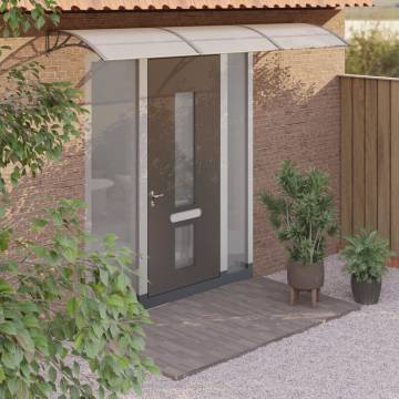 Durable Grey Door Canopy 300x75 cm - Weather Protection